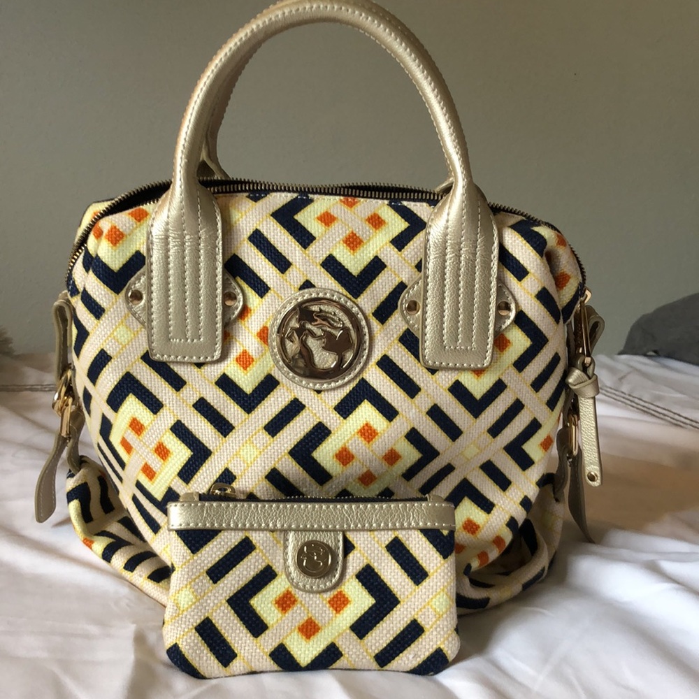 Stunning mermaid linen hand bag